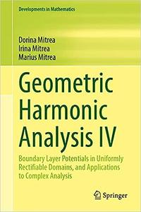Geometric Harmonic Analysis IV