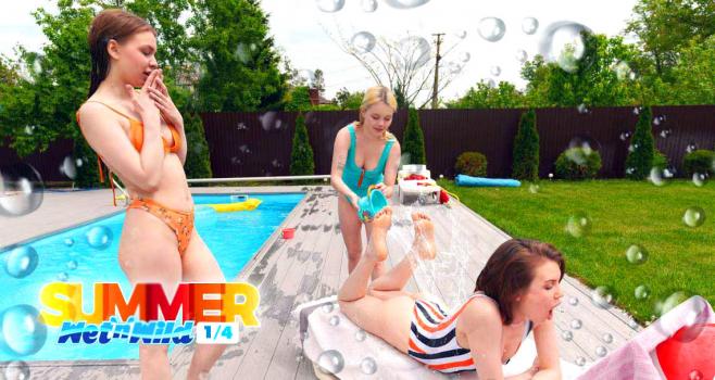 Summer Wet 'n Wild 2023 1/4 - Rebecca Nikson, Milka, Lana Rose (Teen, Tit Fucking) [2023 | FullHD]
