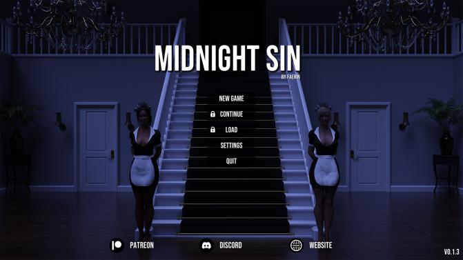 Midnight Sin [InProgress, 0.1.3] (Faerin) [uncen] [2023, ADV, 3DCG, Male Protagonist, Milf] [rus+eng]