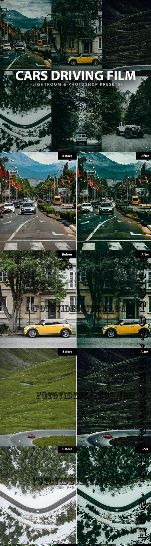 6 Cars Driving Film Lightroom and Photoshop Presets - 46593809