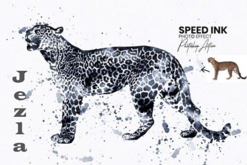 Speed Ink Photoshop Action - 14480126