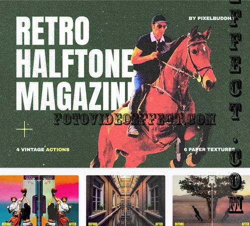 Retro Magazine Halftone Actions - 25438079