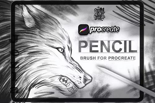 Dansdesign Pencil Brush Procreate - N3R9HW6