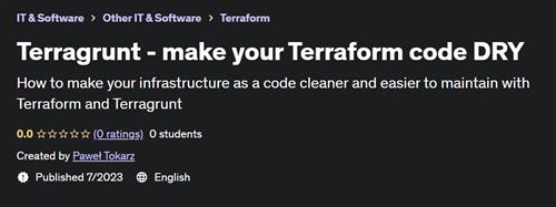 Terragrunt – make your Terraform code DRY |  Download Free