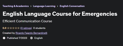 English Language Course for Emergencies