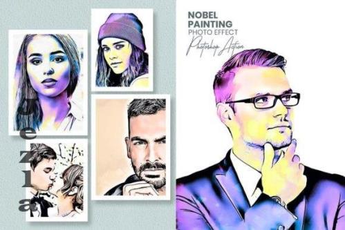 Nobel Painting Photoshop Actions - 17634865