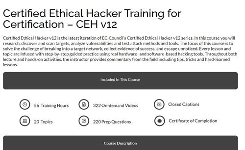 ITU – Certified Ethical Hacker (CEH) v12