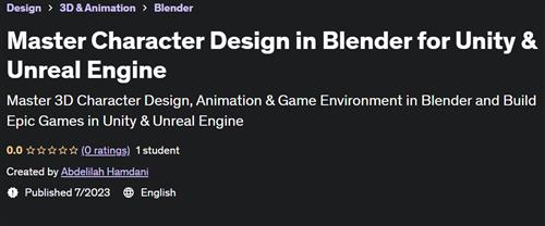 Master Character Design in Blender for Unity & Unreal Engine