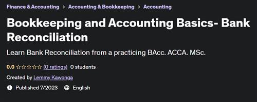 Bookkeeping and Accounting Basics– Bank Reconciliation