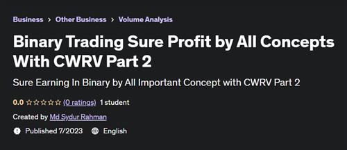 Binary Trading Sure Profit by All Concepts With CWRV Part 2