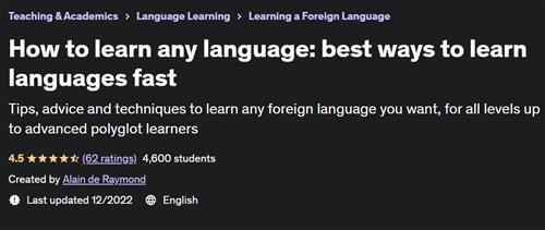 How to learn any language best ways to learn languages fast