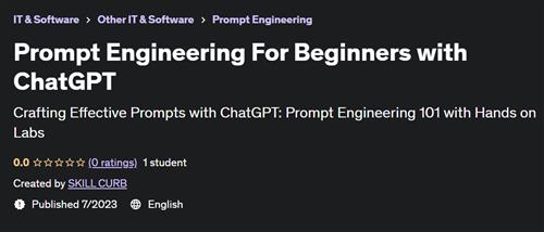 Prompt Engineering For Beginners with ChatGPT