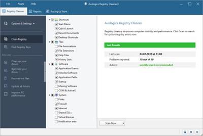 Auslogics Registry Cleaner Professional 10.0.0.3 Multilingual + Portable