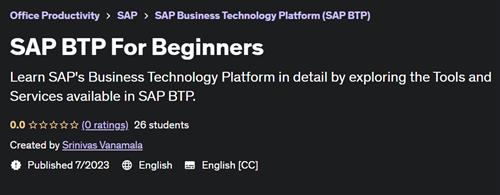 SAP BTP For Beginners