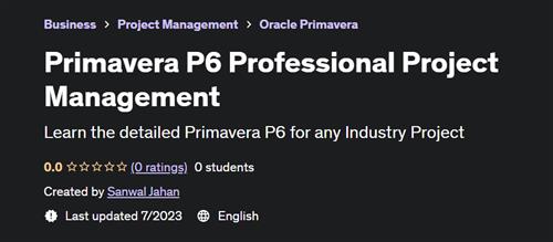 Primavera P6 Professional Project Management Course |  Download Free