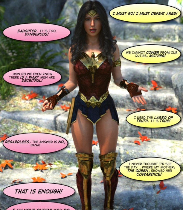 3DK-x - Wonder Woman Parody 3D Porn Comic