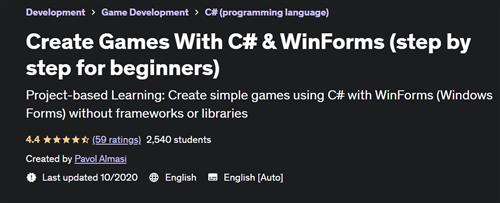 Create Games With C# & WinForms (step by step for beginners)