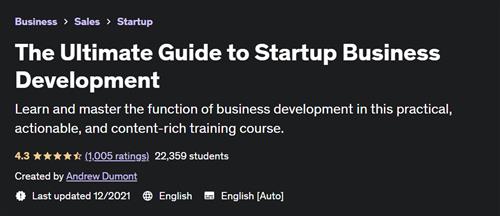 The Ultimate Guide to Startup Business Development |  Download Free