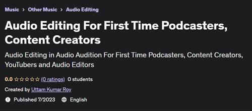 Audio Editing For First Time Podcasters, Content Creators |  Download Free