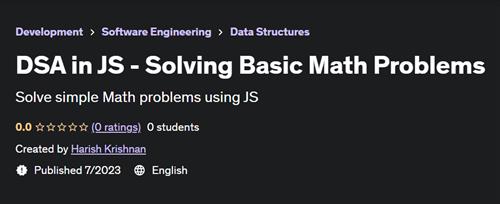 DSA in JS – Solving Basic Math Problems