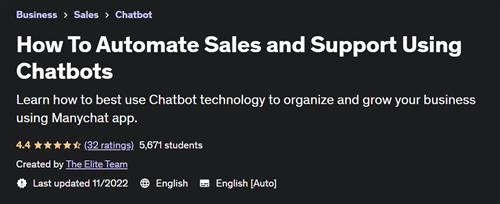How To Automate Sales and Support Using Chatbots |  Download Free
