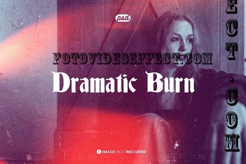 Dramatic Burn Photo Effect - 3MDJRXA