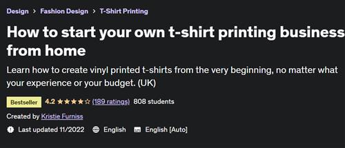 How to start your own t–shirt printing business from home