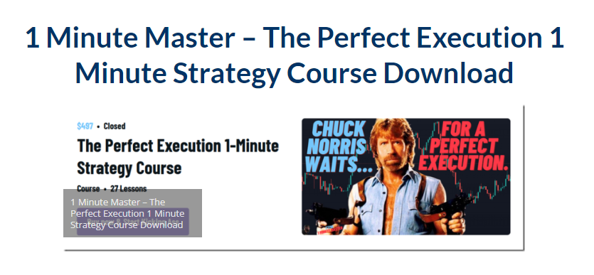 1 Minute Master – The Perfect Execution 1 Minute Strategy Course 2023