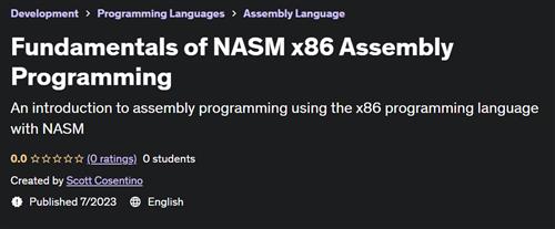 Fundamentals of NASM x86 Assembly Programming