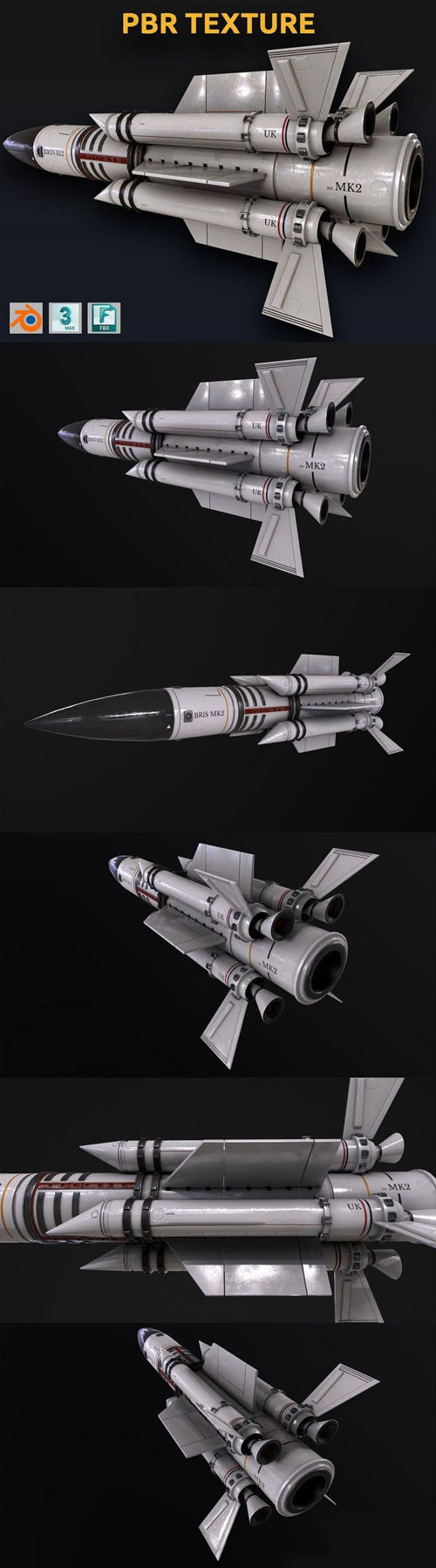 Rocket spaceship - 3d model