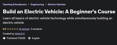 Build an Electric Vehicle A Beginner's Course