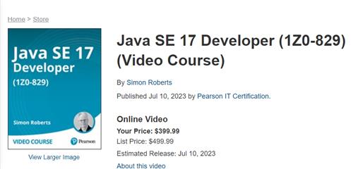 Pearson IT Certification – Java SE 17 Developer (1Z0-829) By Simon Roberts
