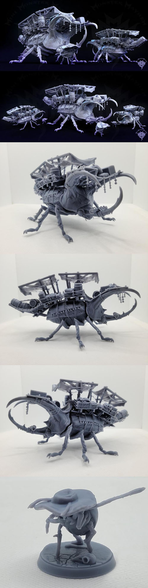 Mini Monster Mayhem � Beetle Beast of Burden - 3D Print Model STL