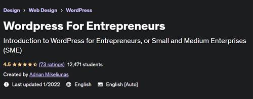 Udemy – Wordpress For Entrepreneurs