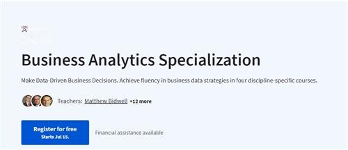 Coursera – Business Analytics Specialization