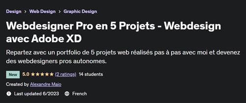 Webdesigner Pro en 5 Projets – Webdesign avec Adobe XD