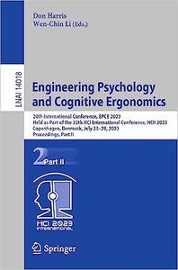 Engineering Psychology and Cognitive Ergonomics 20th International Conference, EPCE 2023, Held as Part of the 25th HCI