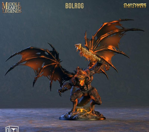 Middle Earth Legends – Bolrog - 3D Print Model STL