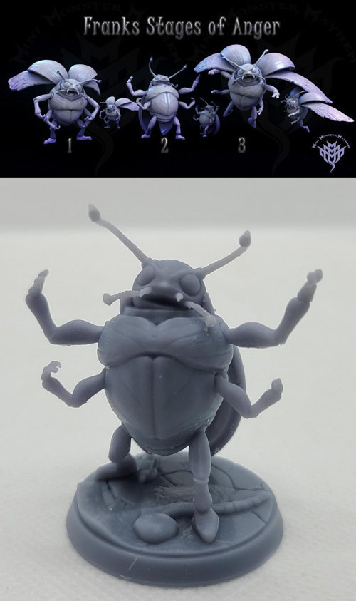 Mini Monster Mayhem � Frank Lady Bug Bruiser - 3D Print Model STL