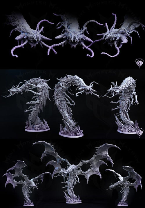 Mini Monster Mayhem � Centi Dragon - 3D Print Model STL