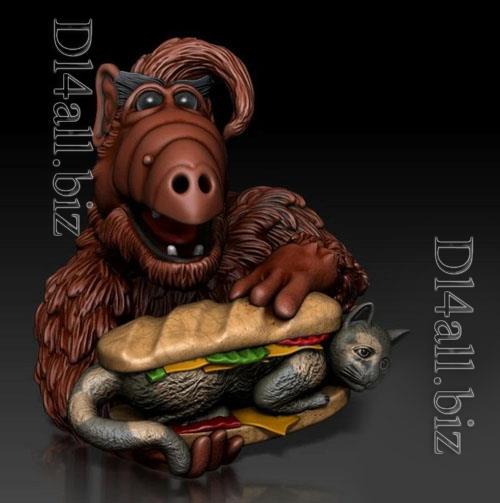 Alf Bust - 3D Print Model STL