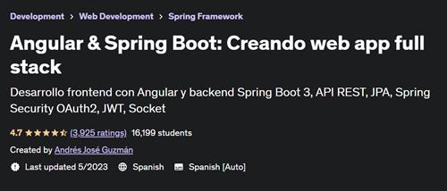 Angular & Spring Boot – Creando web app full stack