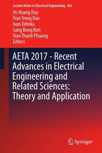 AETA 2017 – Recent Advances in Electrical Engineering and Related Sciences Theory and Application 