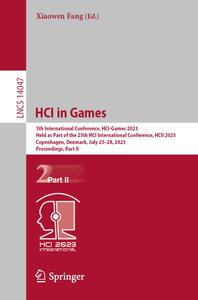 HCI in Games 5th International Conference