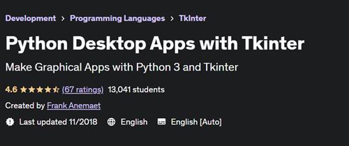 Python Desktop Apps with Tkinter