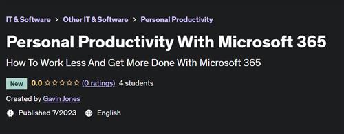 Personal Productivity With Microsoft 365