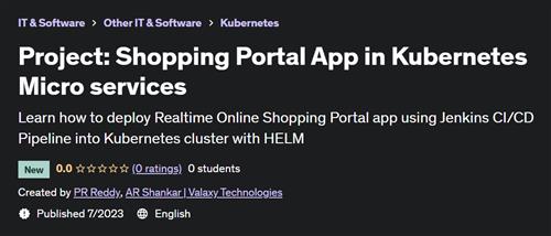 Project Shopping Portal App in Kubernetes Micro services