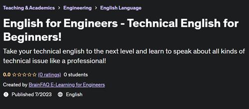 English for Engineers – Technical English for Beginners!