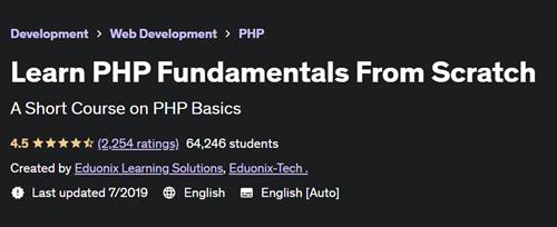 Learn PHP Fundamentals From Scratch