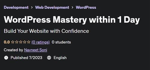 WordPress Mastery within 1 Day